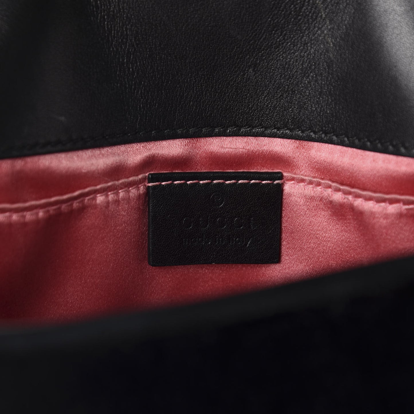 Velvet Matelasse Mini GG Marmont Shoulder Bag Black