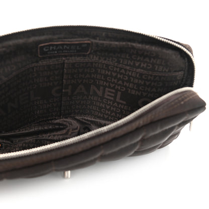 Chanel Nylon Square Quilted Flap Dark Brown 5 of 11