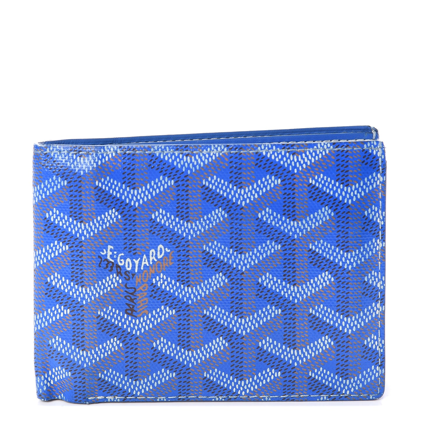 Goyardine Bi-Fold Victoire PM Wallet Sky Blue