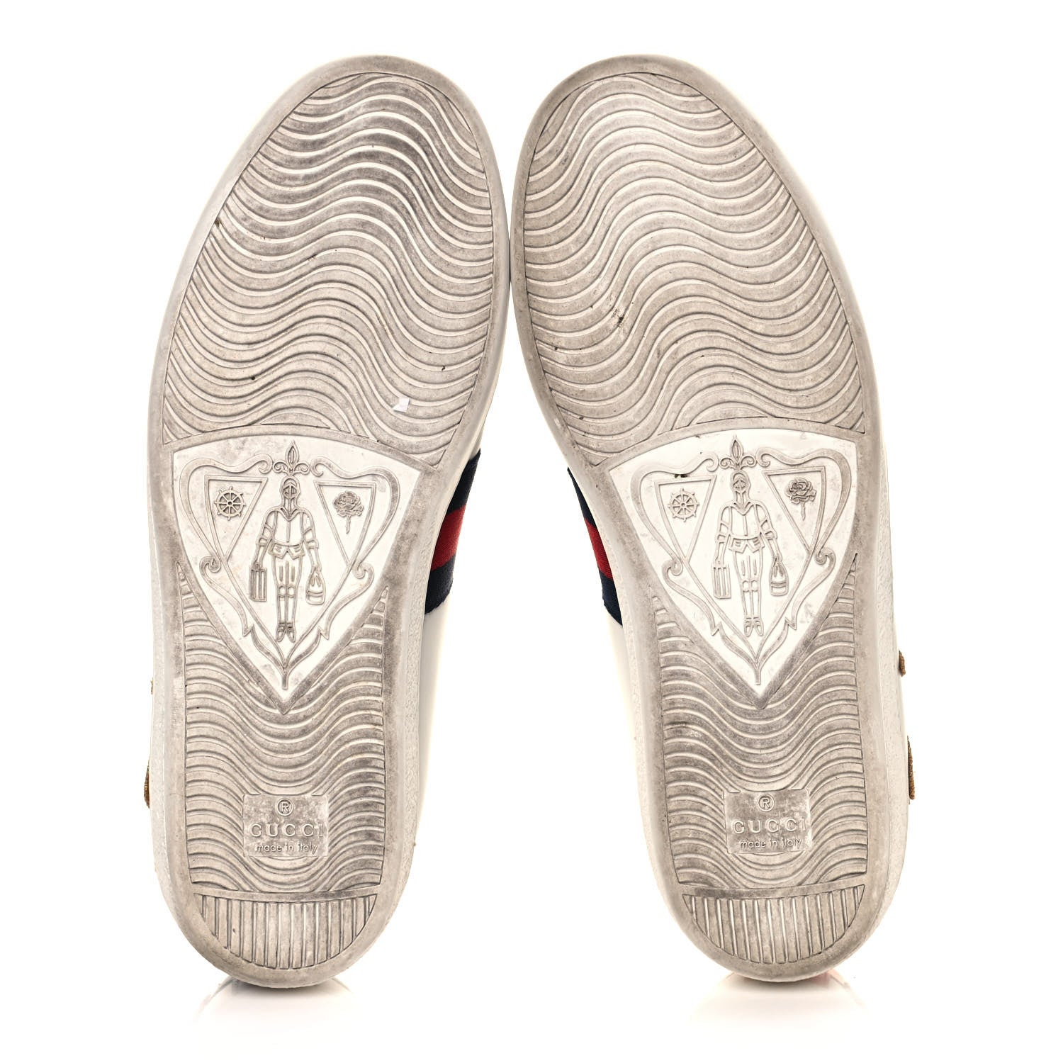 Gucci Calfskin Nappa Web LOVED Embroidered Womens Ace Sneakers 37.5 White Red Flame Notte 5 of 9