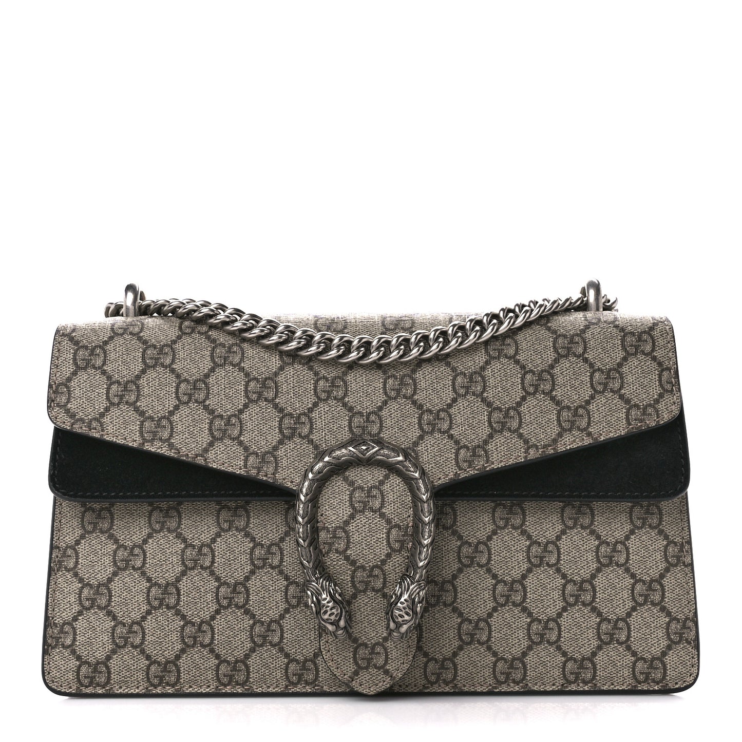 GG Supreme Monogram Small Dionysus Shoulder Bag Black