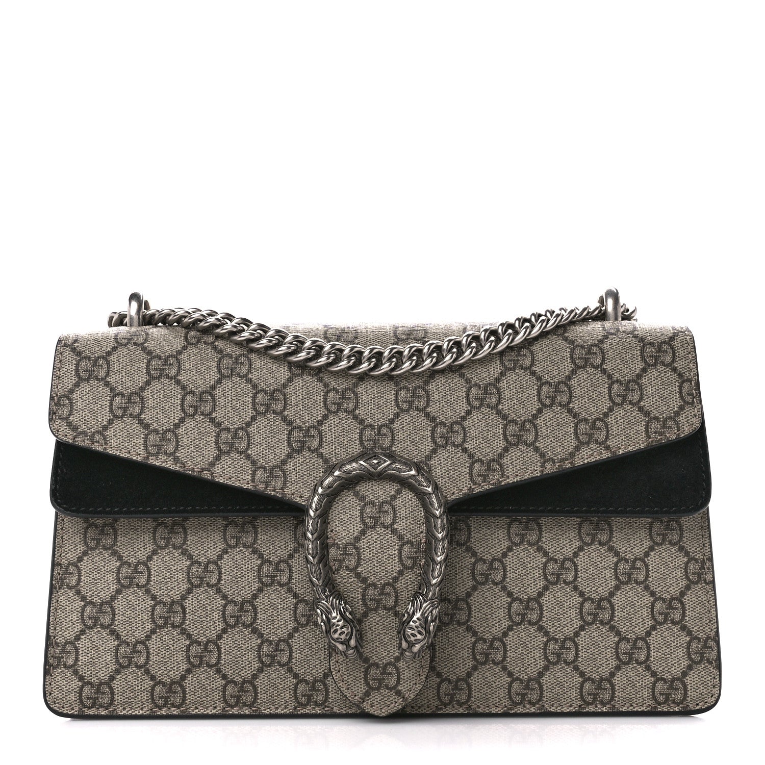 Gucci GG Supreme Monogram Small Dionysus Shoulder Bag Black 1 of 13