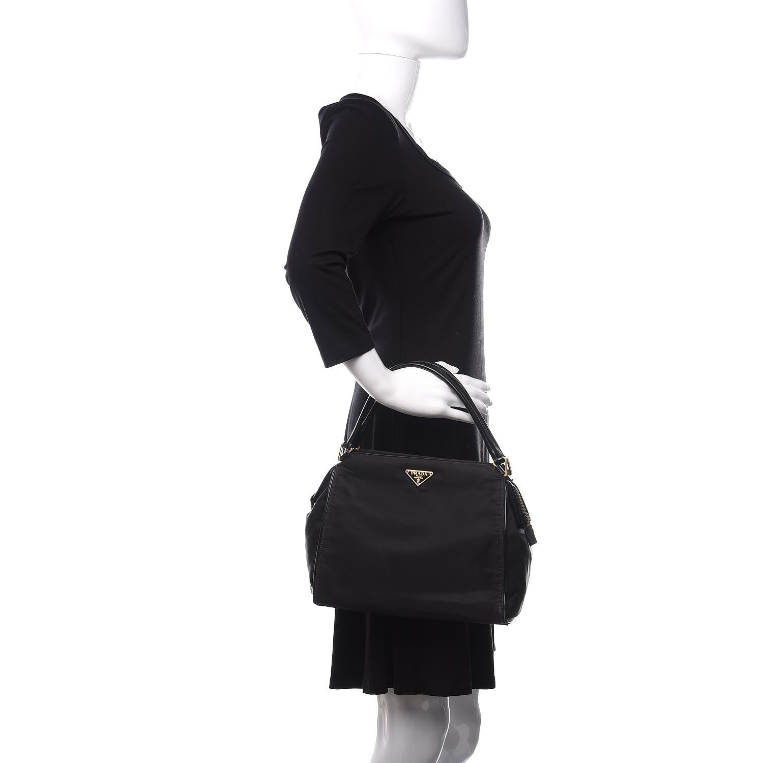 Prada Tessuto Nylon Tote Black 2 of 17