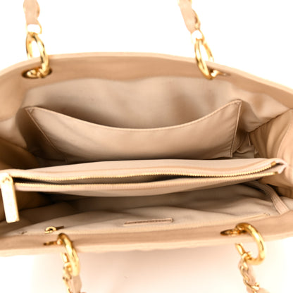 Chanel Caviar Quilted Grand Shopping Tote GST Beige 6 of 18