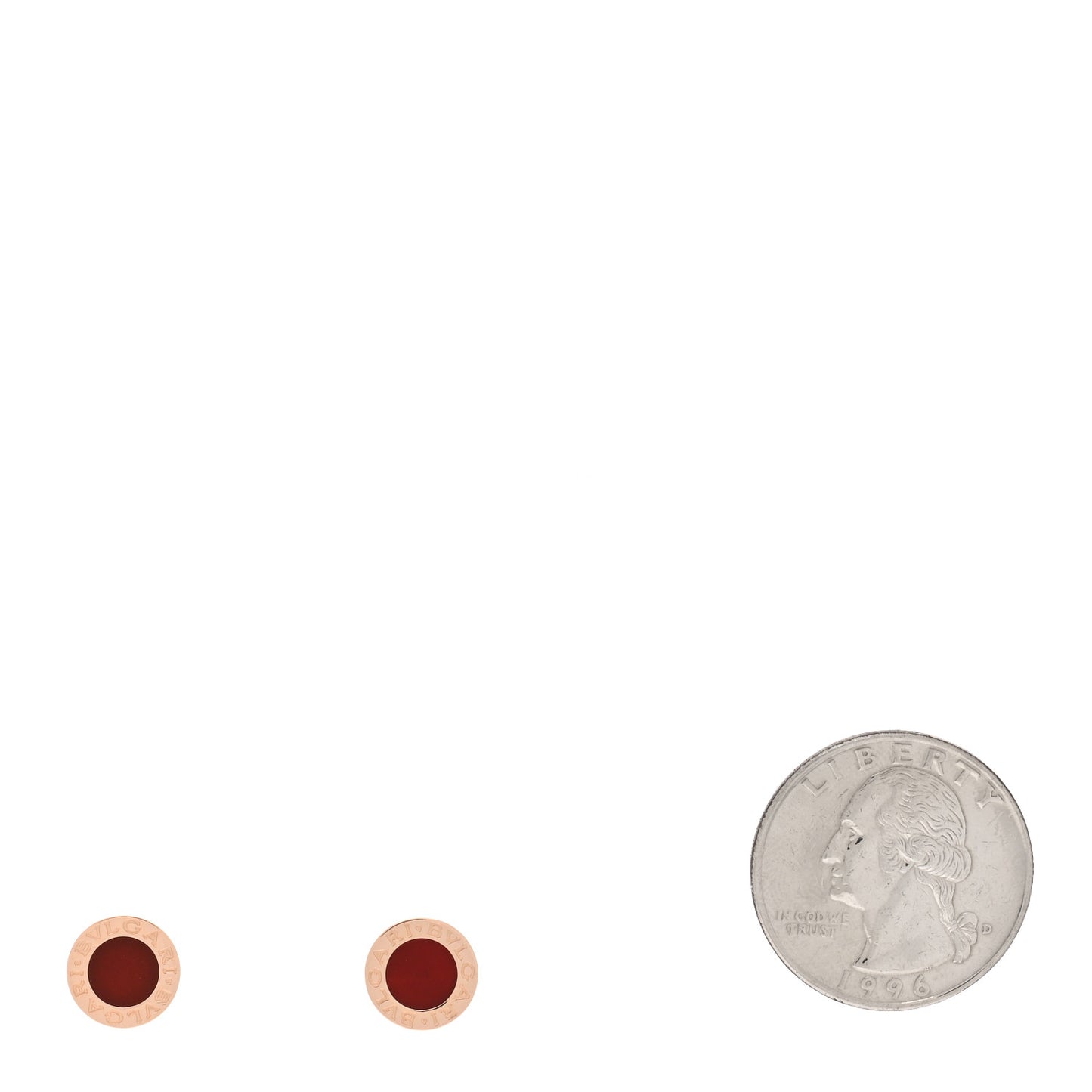 18K Rose Gold Carnelian BVLGARI BVLGARI Stud Earrings