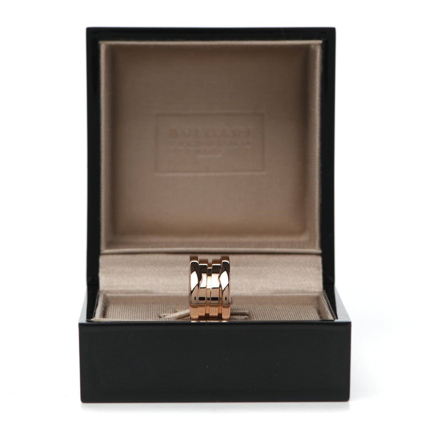 Bulgari 18K Rose Gold B.Zero1 Three-Band Ring 48 4.25 5 of 5