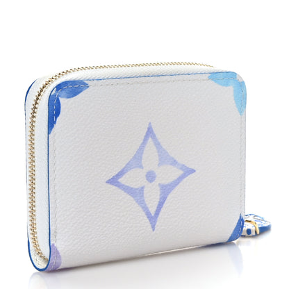 Louis Vuitton Monogram Giant By The Pool Zippy Coin Purse Blue 3 of 6