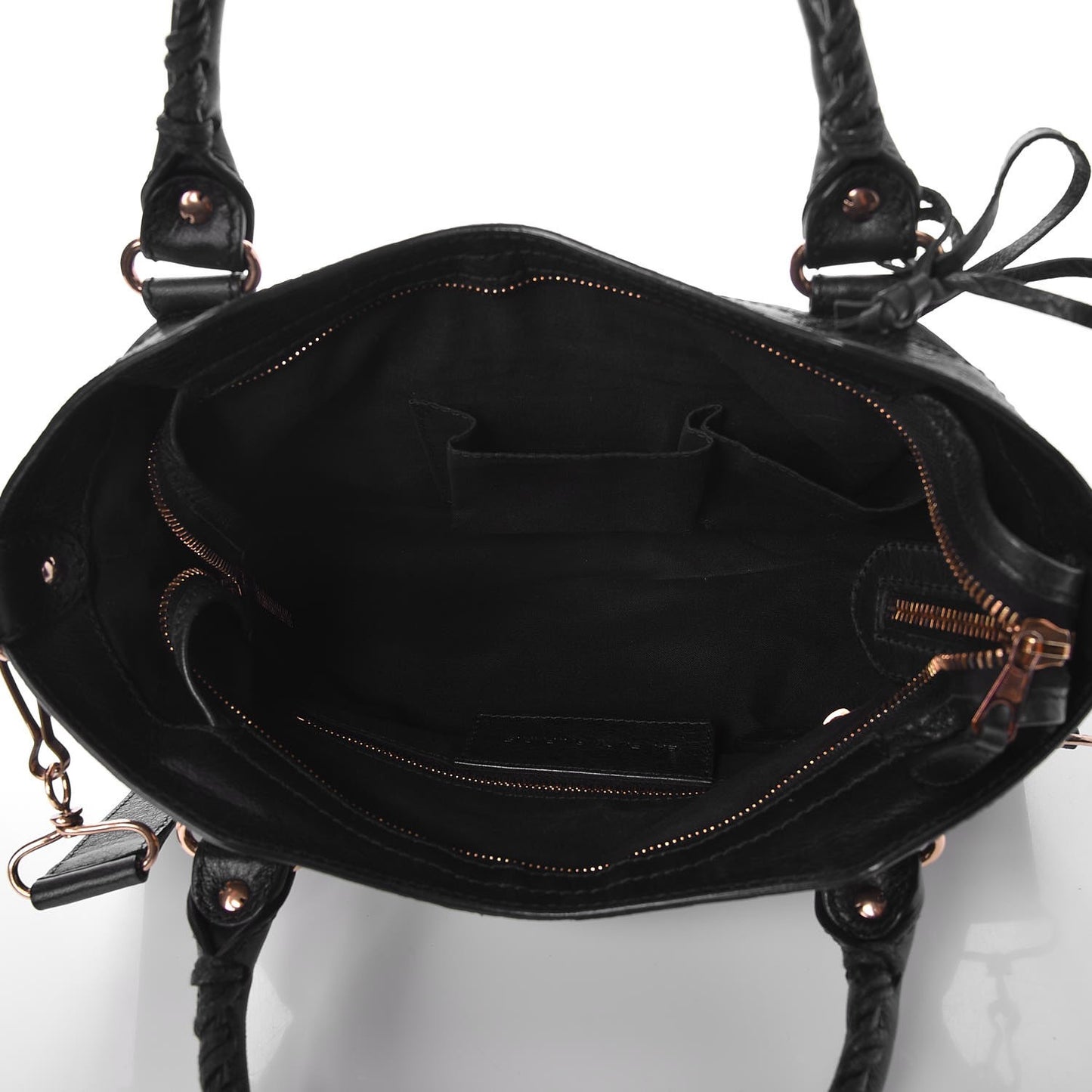 Agneau Giant 12 Rose Gold Hardware Town Black