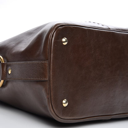 Saint Laurent Calfskin Oversized Muse Dark Brown 13 of 17