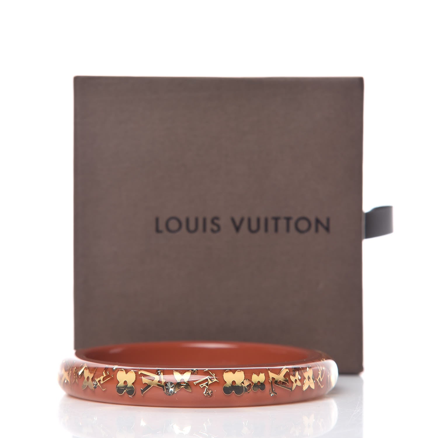 Louis Vuitton Resin Swarovski Small Inclusion Bracelet PM Caramel 4 of 4