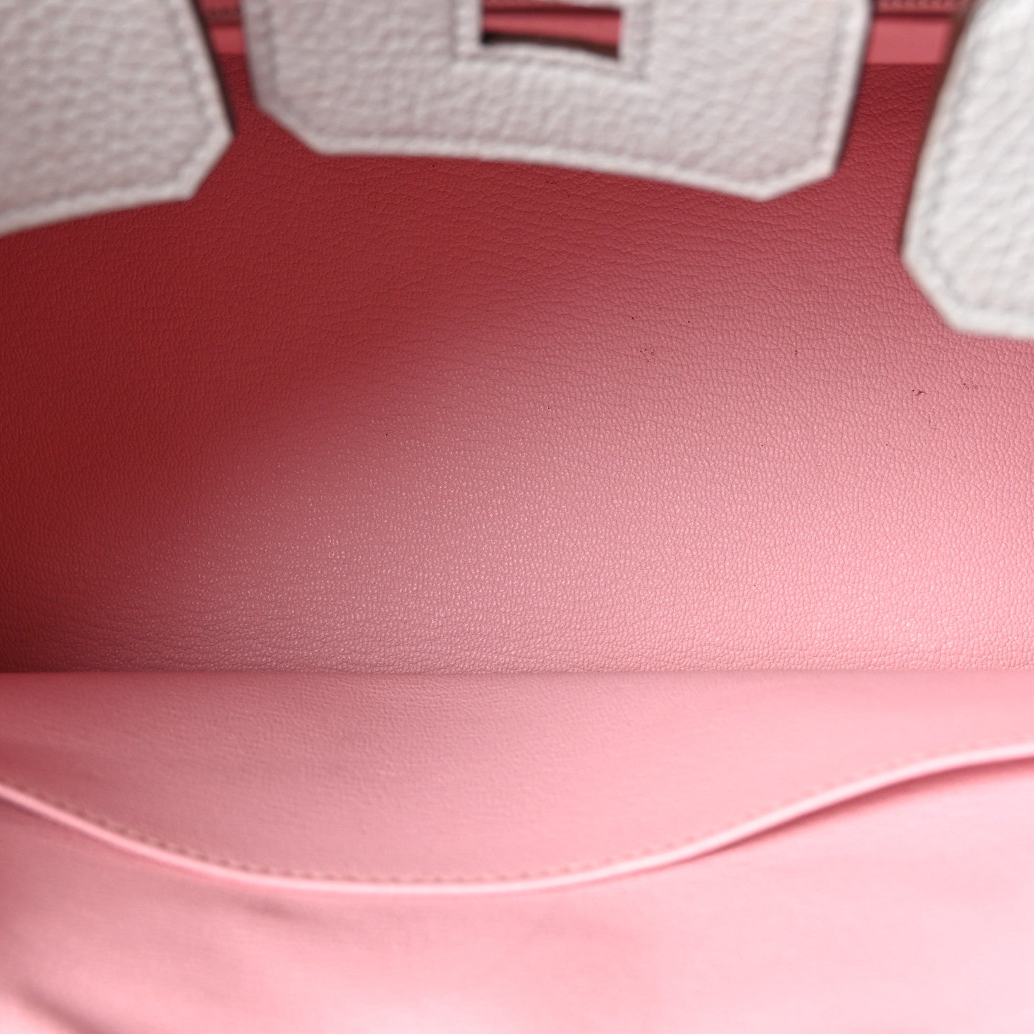 Hermes Togo Horseshoe Birkin 25  Bleu Pale Rose Sakura 5 of 11