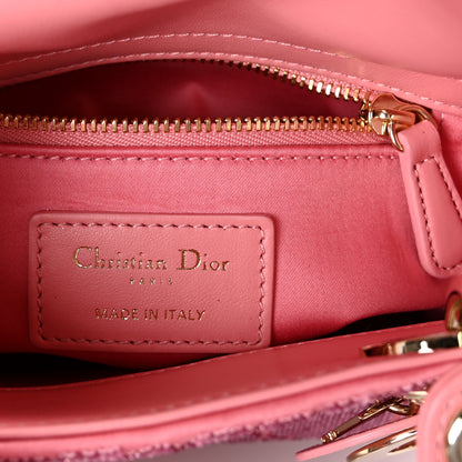 Christian Dior Lambskin Cannage Beaded Embroidered Mini Lady Dior Light Pink 6 of 10