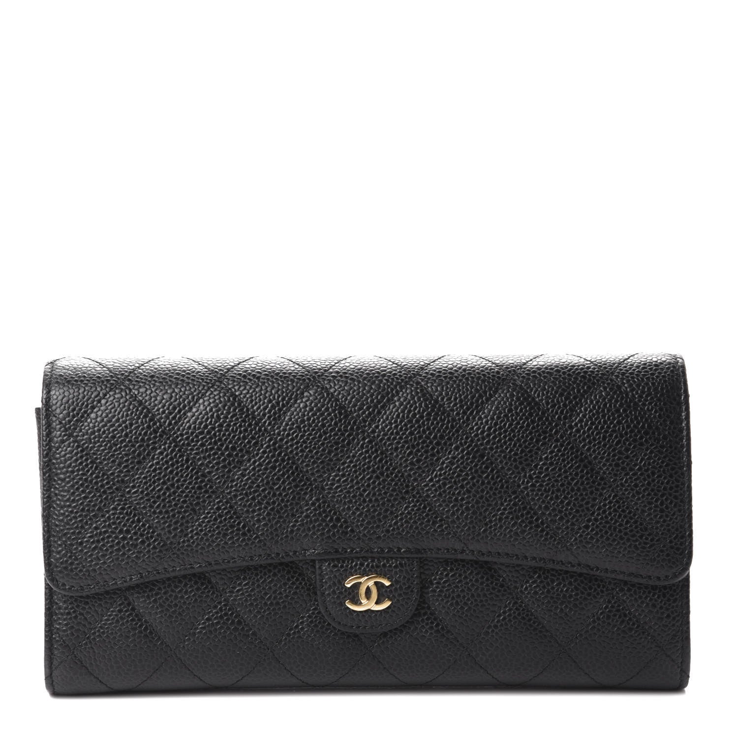 Chanel Caviar Quilted Travel Wallet Black 1 of 8