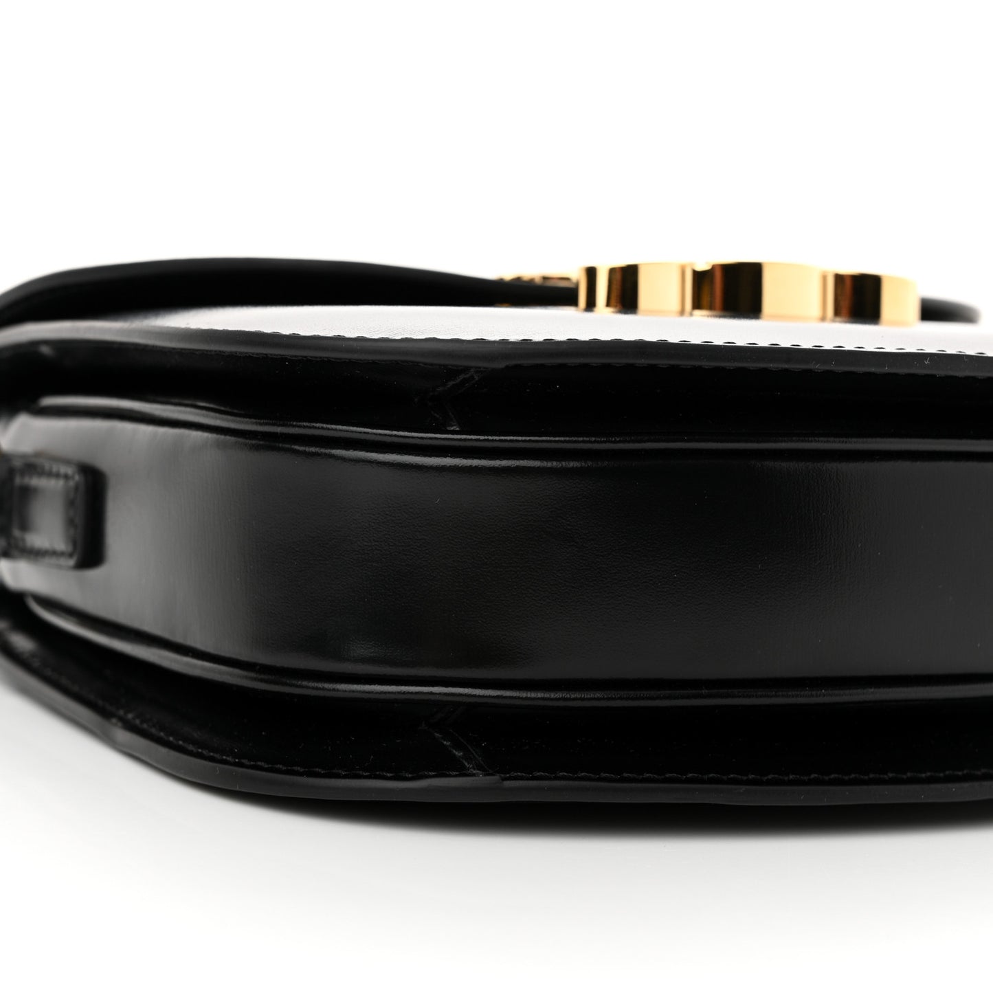 Shiny Calfskin Teen Besace Black
