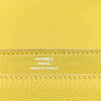 Hermes Chevre Mysore Mini Verrou Chaine Bag Lime 6 of 12