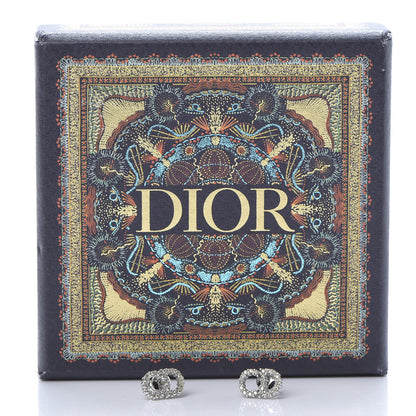 Christian Dior Crystal Clair D Lune Earrings Silver 5 of 5