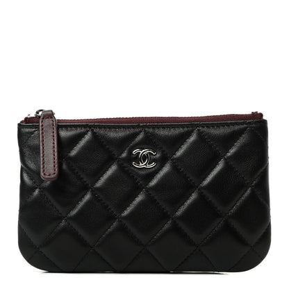 Chanel Lambskin Quilted Small Cosmetic Case Black 1 of 7