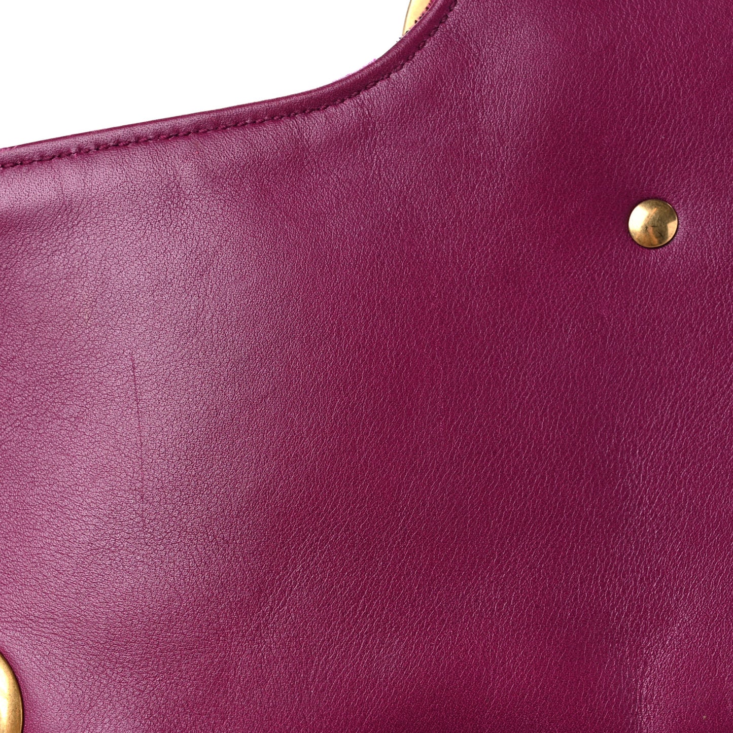 Velvet Matelasse Medium GG Marmont Shoulder Bag Fuchsia Violet Cyclamen