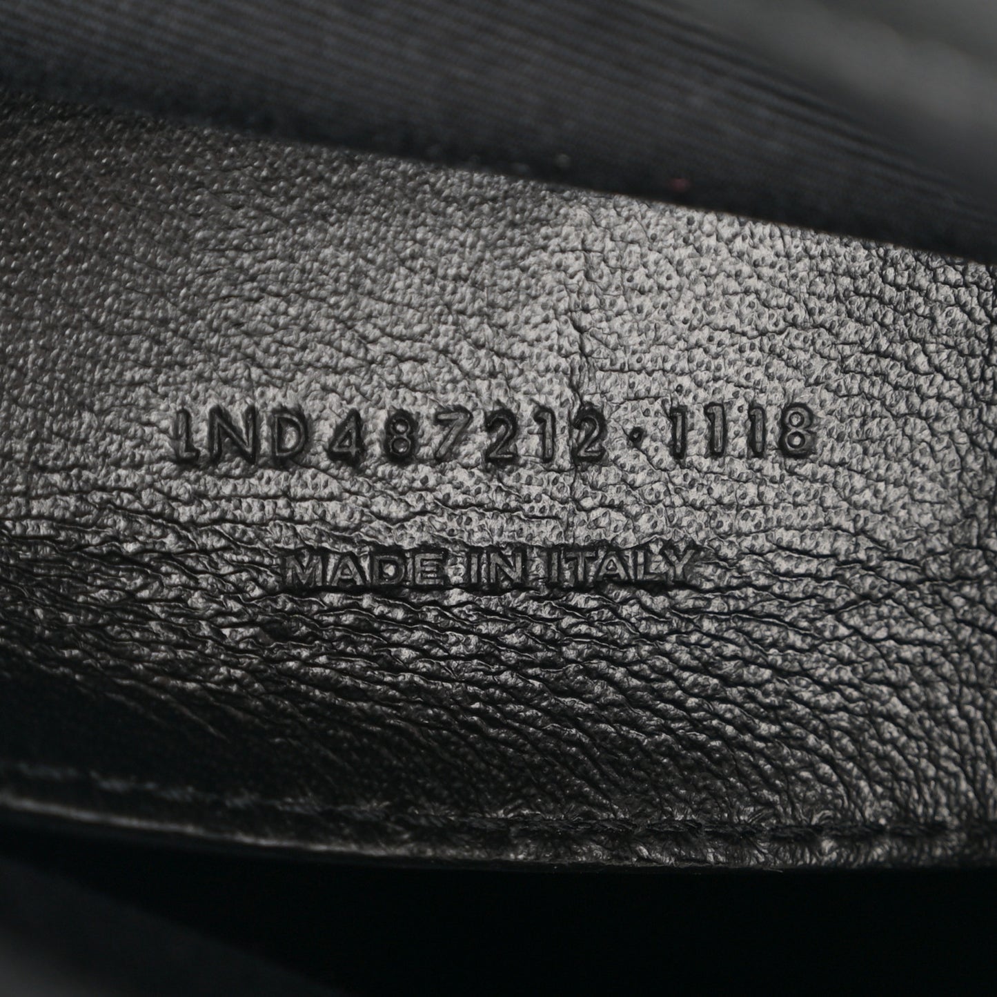 Sheepskin Matelasse Chevron Monogram Large College Satchel Black