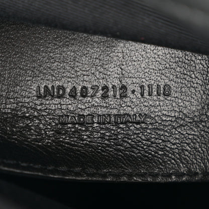 Saint Laurent Sheepskin Matelasse Chevron Monogram Large College Satchel Black 7 of 13