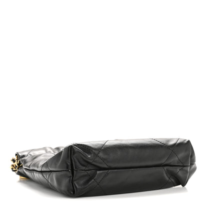Chanel Shiny Calfskin Quilted Mini Chanel 22 Black 4 of 11
