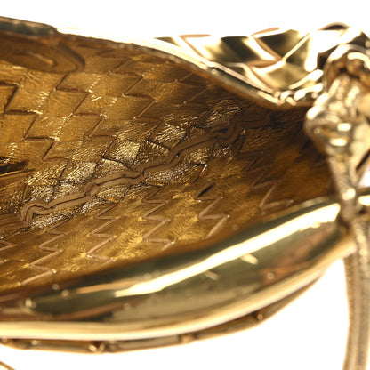 Bottega Veneta Mirror Laminated Nappa Intrecciato Mini Sardine Bag Gold 5 of 10
