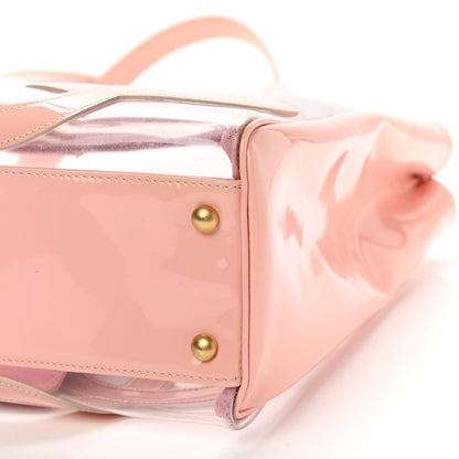 Chanel Vinyl Patent CC Logo Beach Tote Pink 8 of 8