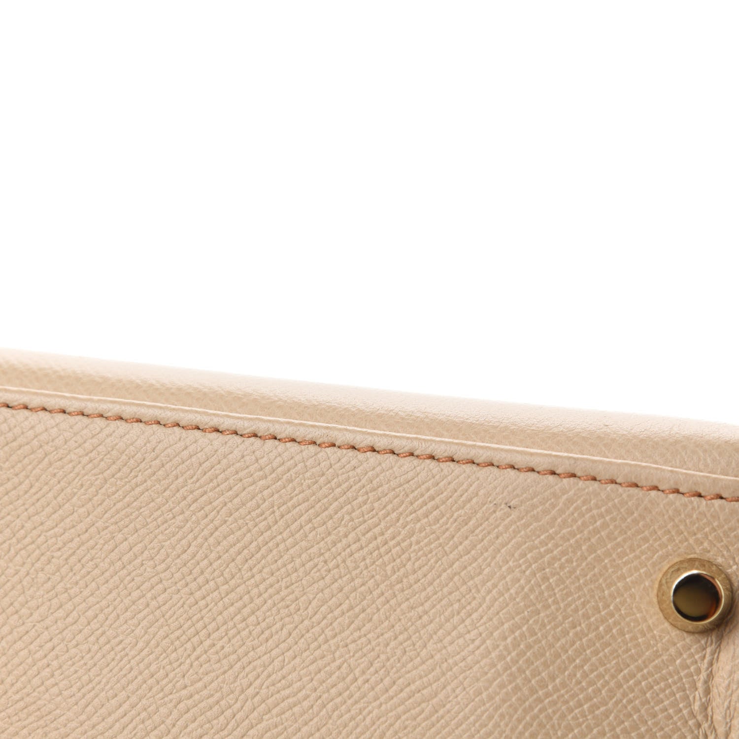 Hermes Epsom Bi-Color Horseshoe Kelly Sellier 28 Trench Gold 8 of 16