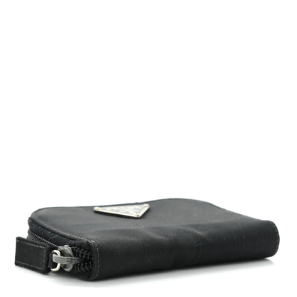 Prada Tessuto Nylon Compact Zip Around Coin Pouch Black 4 of 10