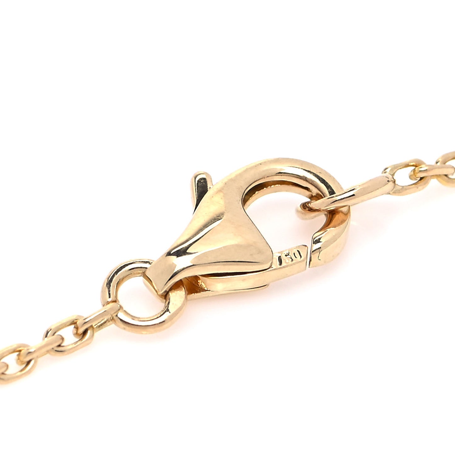 18K Yellow Gold Vintage Alhambra Pendant Necklace