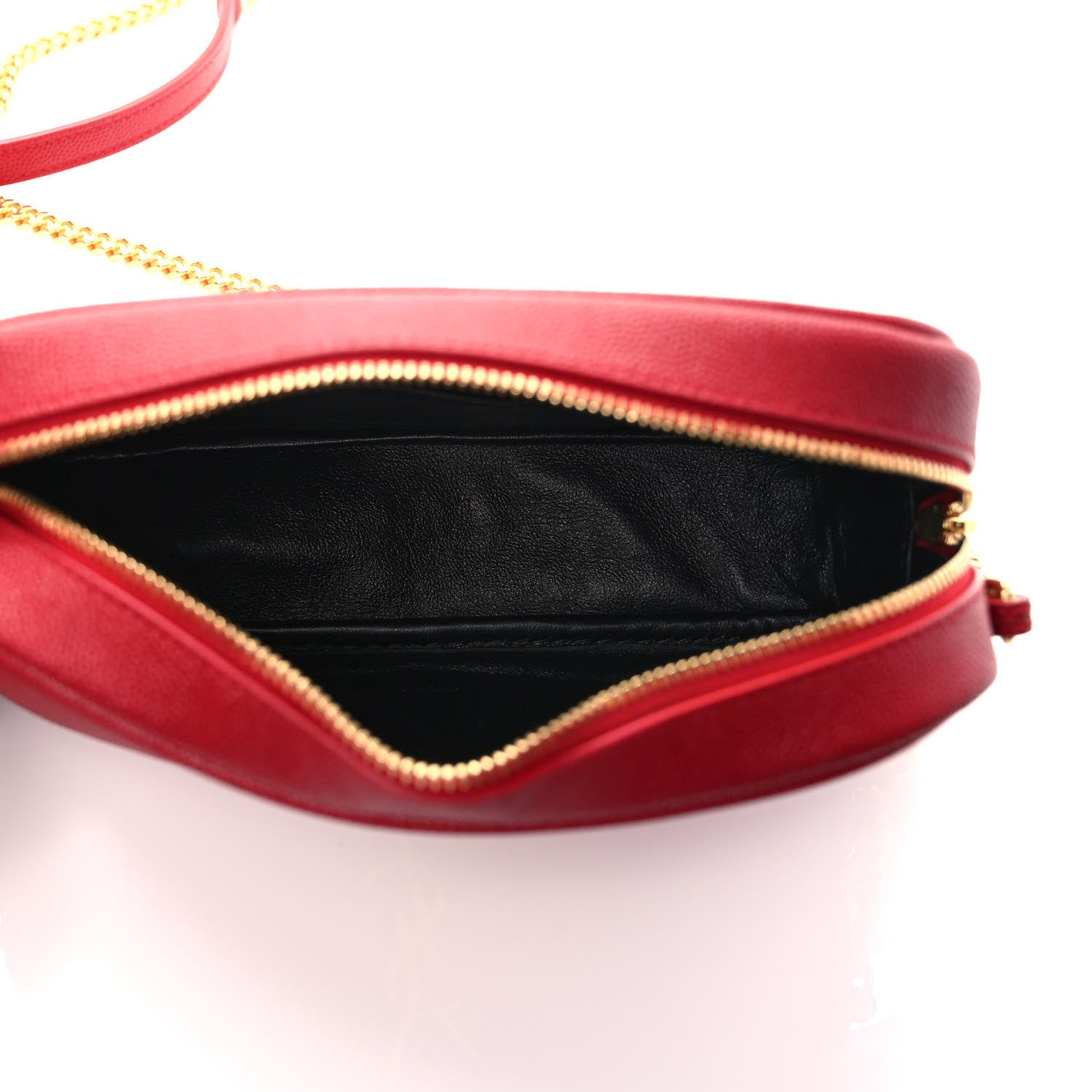 Saint Laurent Grain De Poudre Matelasse Monogram Mini Lou Camera Bag Eros Red 5 of 9