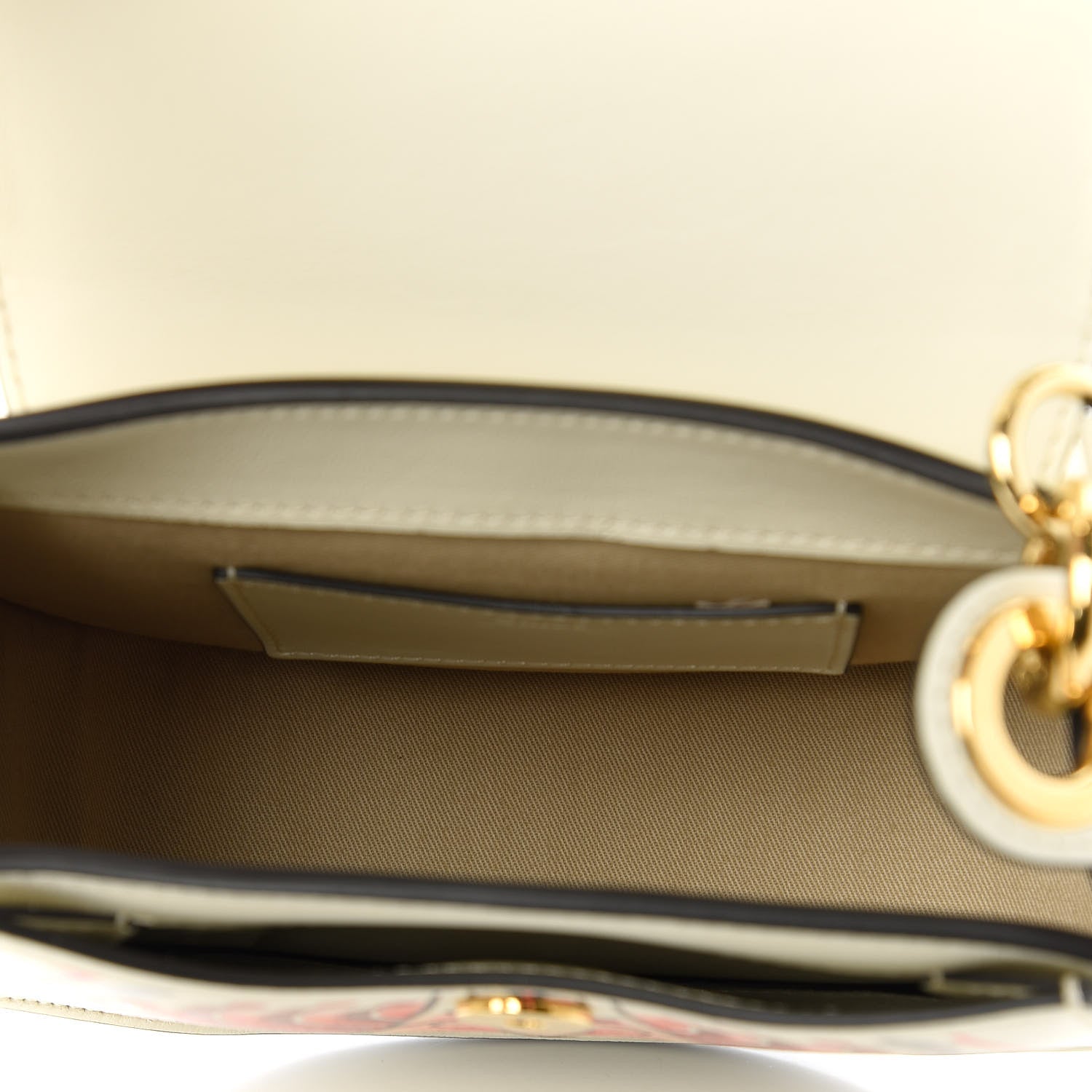 Chloe Calfskin Small Artistic Print Tess Bag Natural White 5 of 10