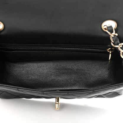 Chanel Lambskin Quilted Mini Rectangular Flap Black 5 of 12