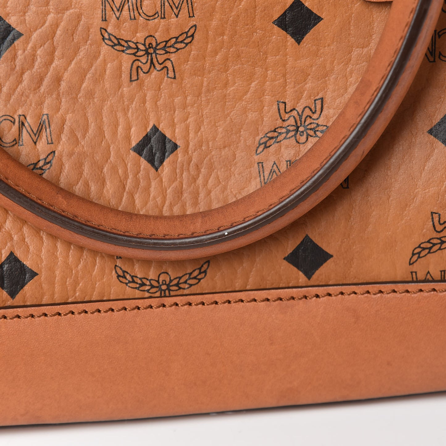 Visetos Heritage Bowler Bag Cognac