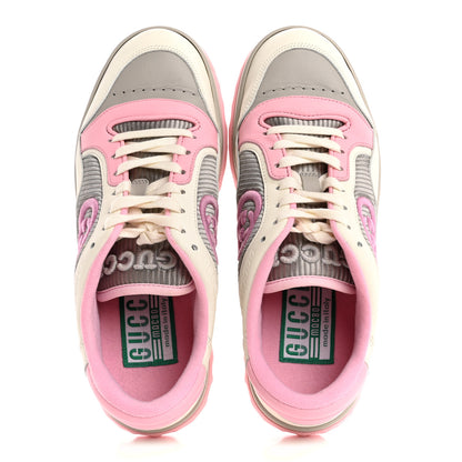 Gucci Dali Soft Calfskin Womens Mac80 Sneakers 38 Off White Grey Sky Light Rose 2 of 10