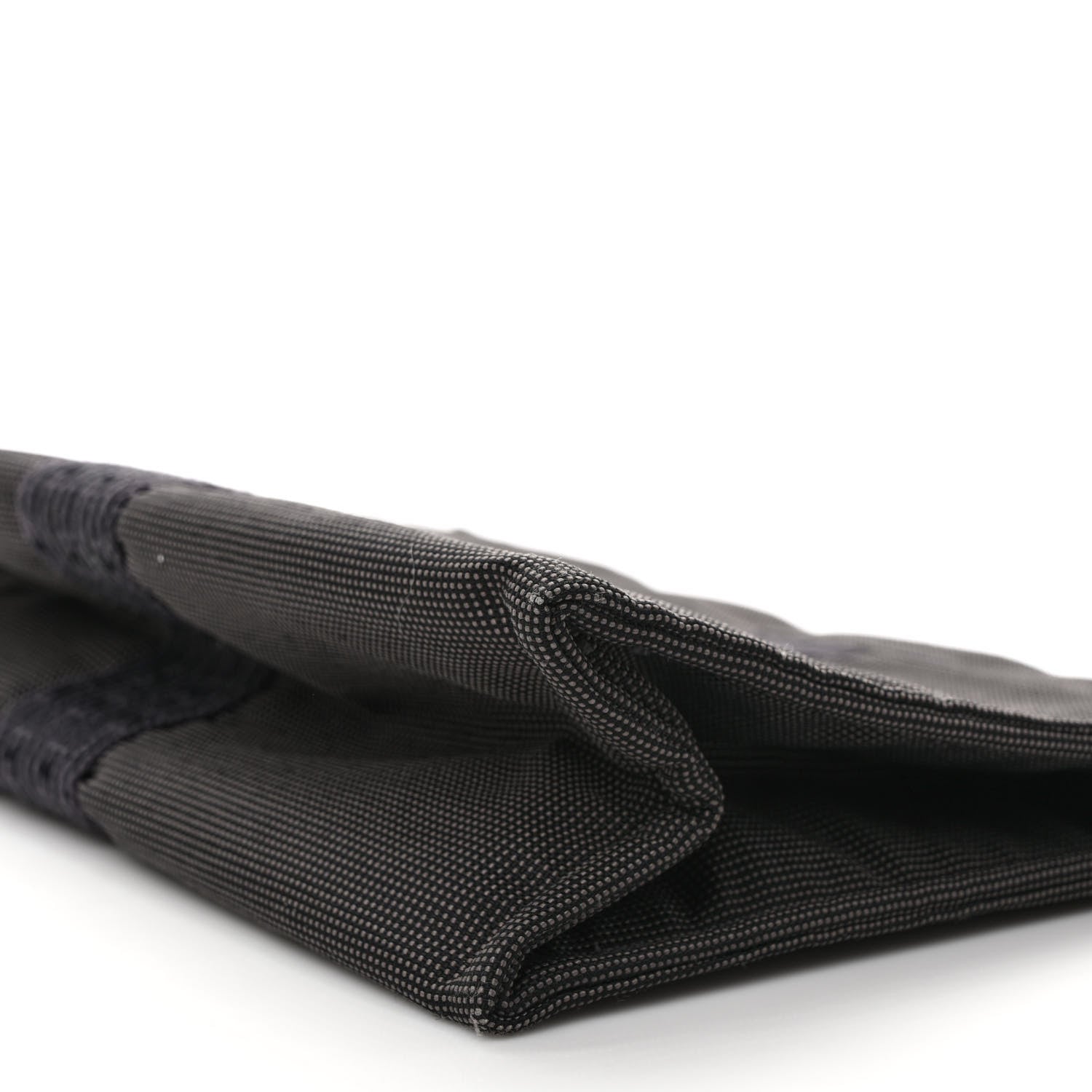 Hermes Canvas Herline Travel Cosmetic Pouch Grey 8 of 12