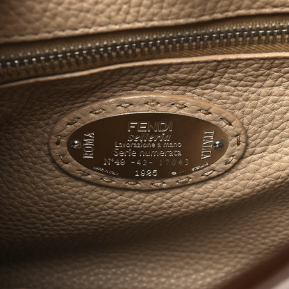 Fendi Cuoio Romano Selleria Bi-Color Medium Peekaboo Iconic Satchel Mou Deserto 6 of 11