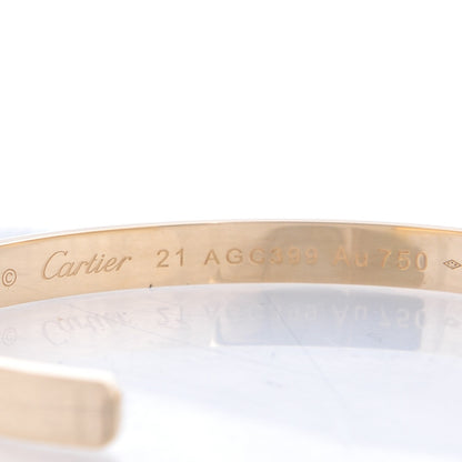Cartier 18K Yellow Gold LOVE Cuff Bracelet 21 4 of 4