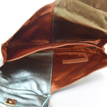 Fendi Lizard Ombre Origami Borderline Clutch Green 5 of 10