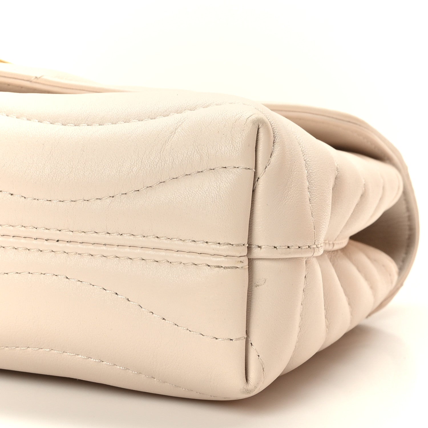 Louis Vuitton Calfskin LV New Wave Chain Bag Ivory 9 of 11