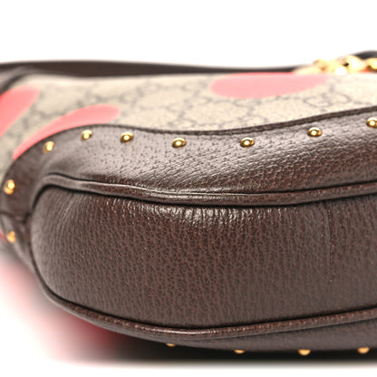 Gucci GG Supreme Monogram Web Geometric Small Jackie 1961 Beige Multicolor Brown Sugar 9 of 10