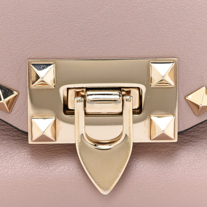 Valentino Garavani Calfskin Mini Rockstud Crossbody Bag Poudre 7 of 13
