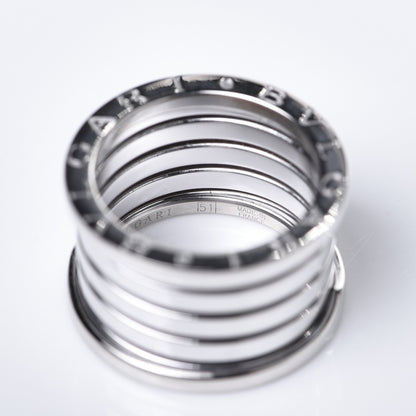 Bulgari 18K White Gold B.Zero1 Five-Band Ring 51 5.75 7 of 8