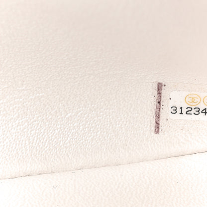 Chanel Iridescent Caviar Quilted Mini Top Handle Rectangular Flap White 9 of 9