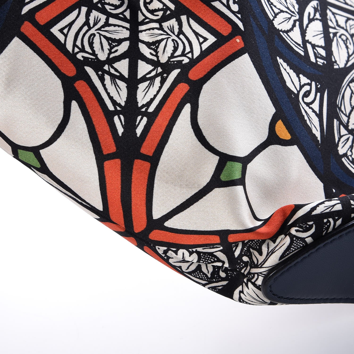 Alexander McQueen Silk Stained Glass De Manta Clutch White 10 of 12