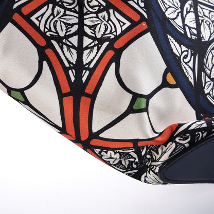 Alexander McQueen Silk Stained Glass De Manta Clutch White 10 of 12