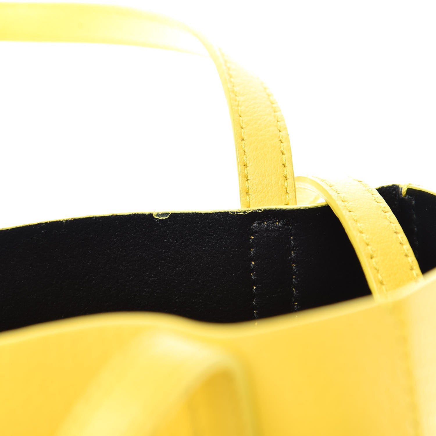 Balenciaga Smooth Calfskin Logo XXS Everyday Tote Jaune Soleil Black 9 of 9