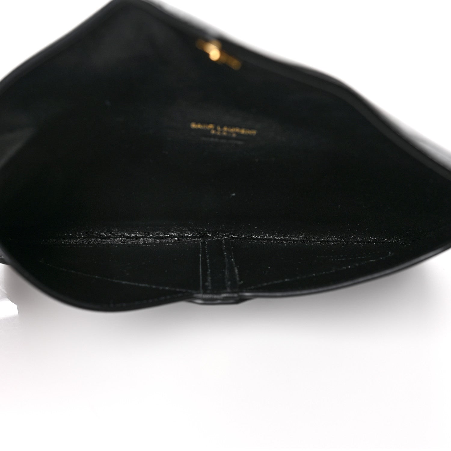 Saint Laurent Patent Paloma Envelope Clutch Black 5 of 7