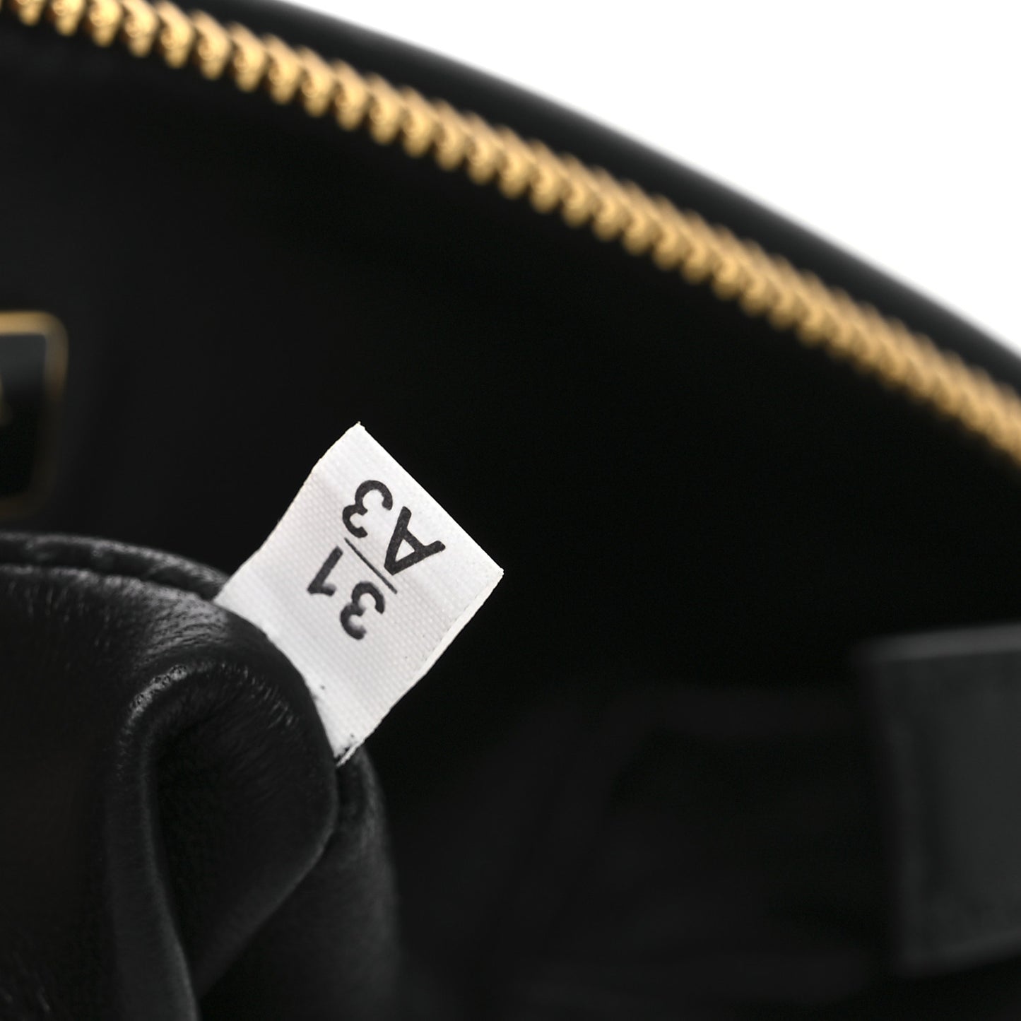 Nappa Triangle Pouch Black