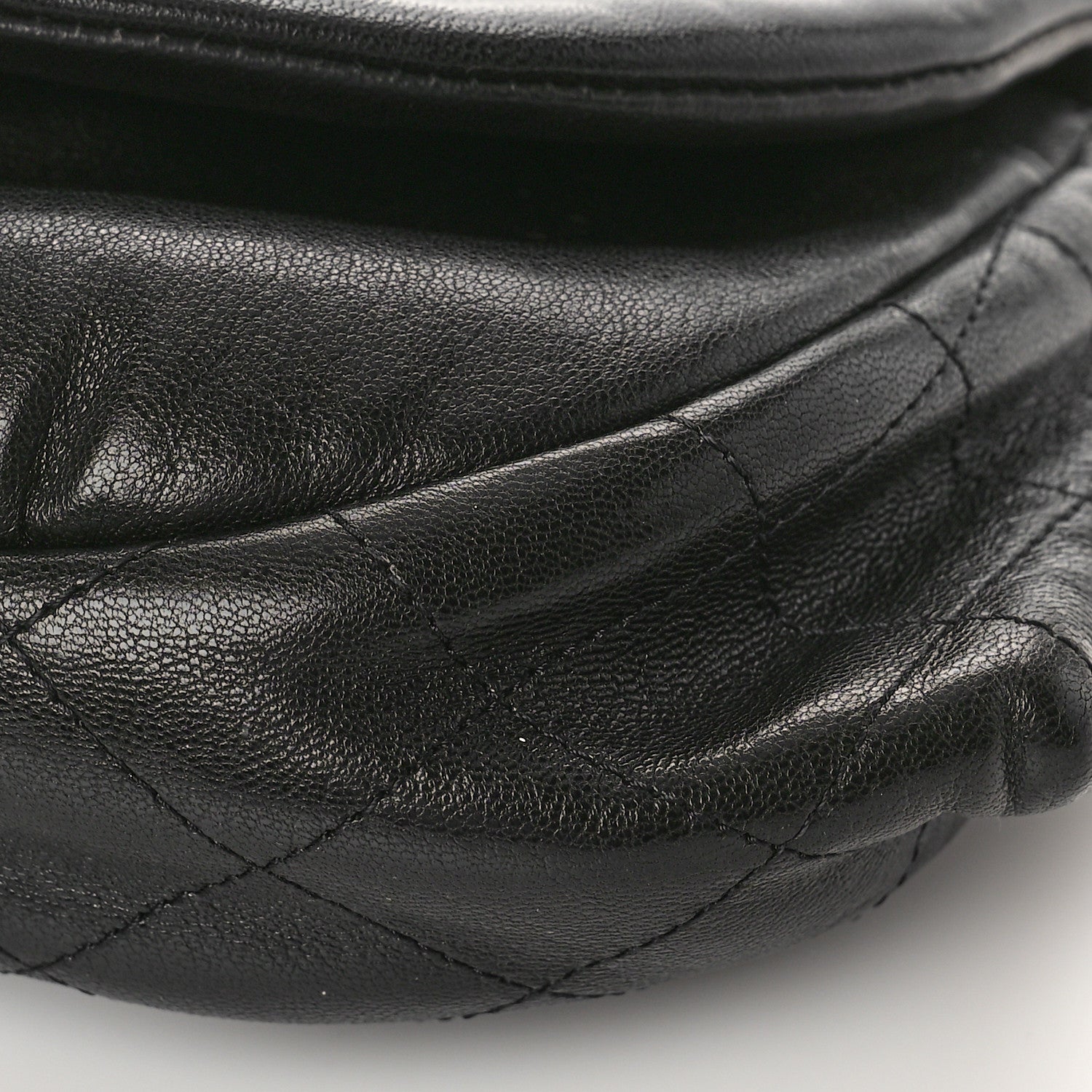Chanel Lambskin Half Moon Wallet On Chain WOC Black 9 of 9